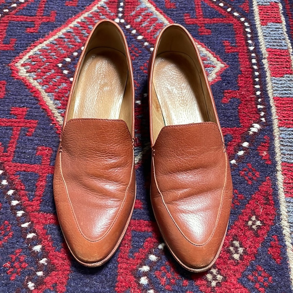 Madewell Francis Loafers Classic Brown Leather   Great condition